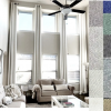 100 % Blackout Extra Long Linen Curtain 7-24 ft length