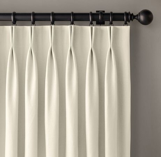 Add Pinch Pleat to Our Custom Made Curtain (100 Wide 1 Panel Double Pinch  Pleat 4 high) Curtains are NOT Included
