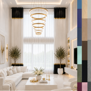 Color block curtain custom made (any colors and sizes)