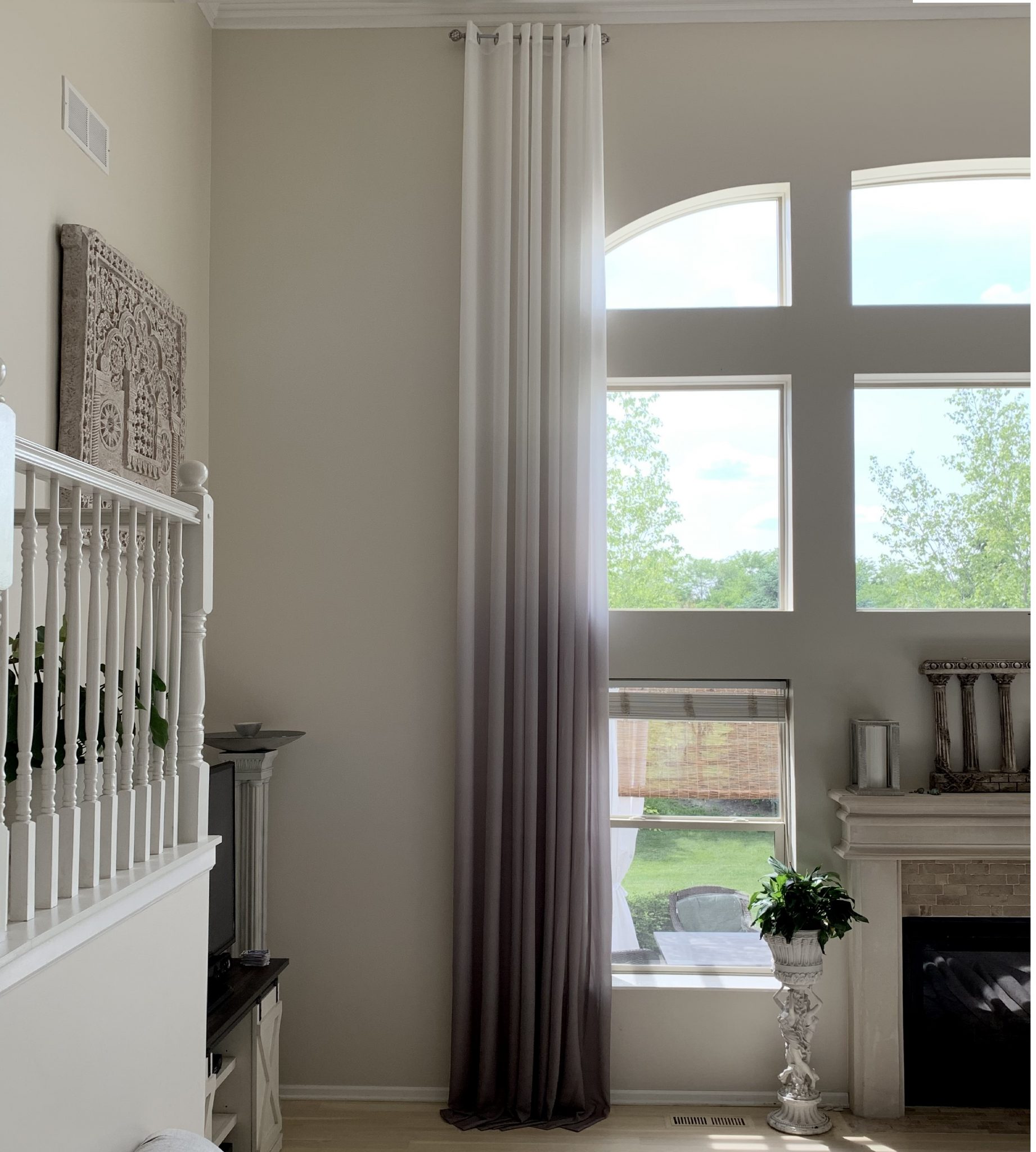 Ombre Sheer Curtains drapes extra long 1020 ft for high