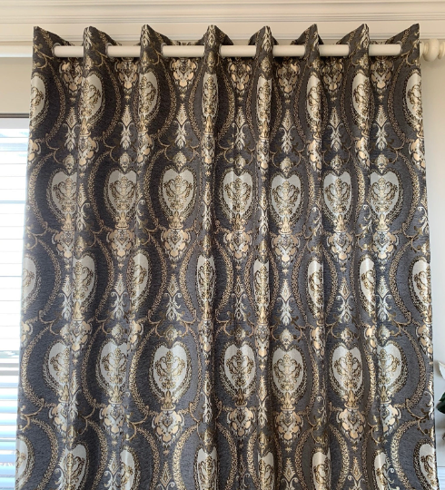 Ikiriska Extra Long Velvet Curtains - Custom Made 288 Inch Length For 2-Story Windows