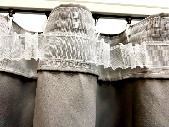Add Ripplefold Sheer Tape to Our Custom Curtains, Tape Will be Attached to  The Curtains hooks included – Ikiriska