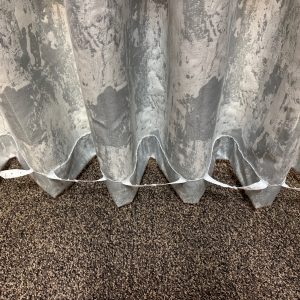 Add memory stitching tape to curtains at the bottom of the curtains for memory folds training